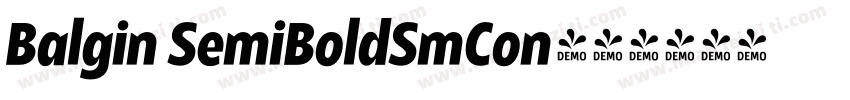 Balgin SemiBoldSmCon字体转换